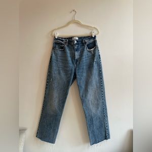 90’s straight ultra high rise jeans